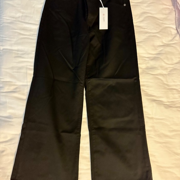 AG Jeans Saige Wide Leg Crop size 27, black - Picture 3 of 8